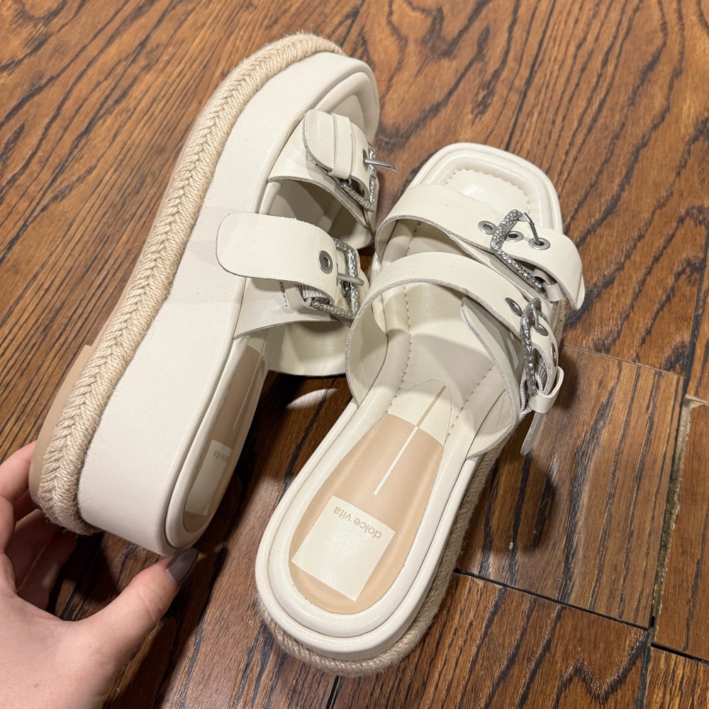 NWOT Dolce Vita “canyon” platform sandals in natural - Picture 6 of 7